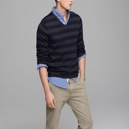 朵诗黛2012-2013秋冬男士V领针织套衫 经典设计与都市风尚的融合